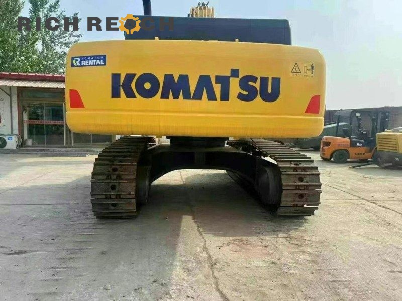 Rear view of a 2017 Komatsu PC400-8 excavator with 2,300 hours, listed for $45,833
